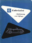 Betriebsanleitung Ovali Cabriolet 1954.
