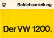 Betriebsanleitung Käfer ab 08/1974.